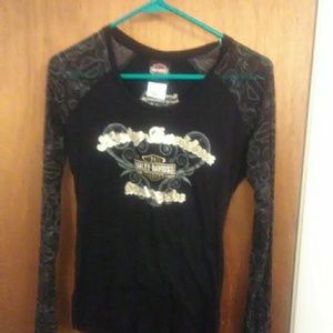 Ladies long sleeves Harley Davidson shirt